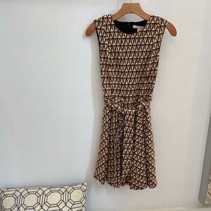Anthropologie, Hutch, golden brown, geometric dress, xs